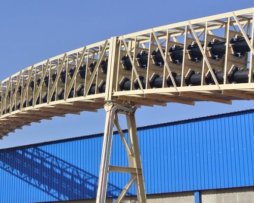 Pipe Belt Conveyor għal Materjali Bulk